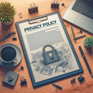 Graphic representing data protection and privacy policy at Thunderheadgaming.com